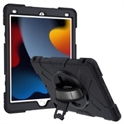 iPad 10.2 2019/2020/2021 Pokrowiec Heavy Duty 360 z paskiem na rękę